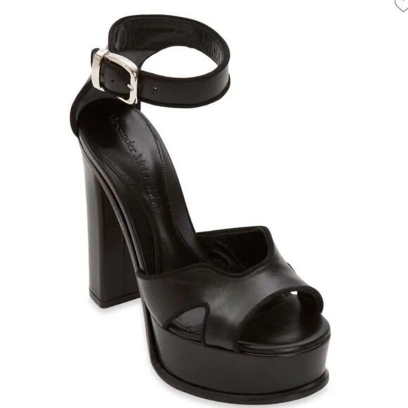 Alexander McQueen Block Heel Platform Sandals - Picture 2 of 13